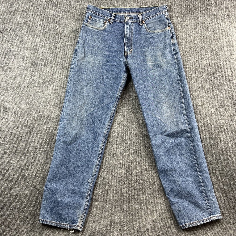 Levis 550 Men Jeans Relaxed Fit 33x32 Denim Blue - Picture 3 of 12